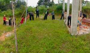 Sinergitas NU dan Pagar Nusa Balikpapan Timur Lanjutkan Pembangunan Masjid NU